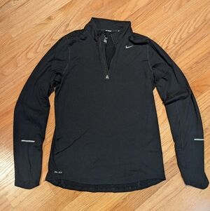 Nike Black Half-Zip Running Top- Men's Small